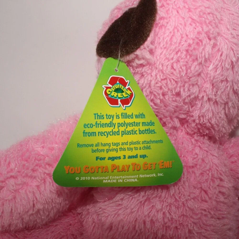 All Occasions Love Valentines Birthday 12" Pink Plush Stuffed Bear Animal NWT - Picture 8 of 8